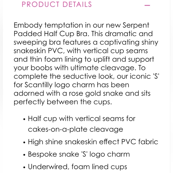 NEW Scantilly By Curvy Kate Serpent Demi Bra & Thong Matching Set 38G / XL - Picture 3 of 12